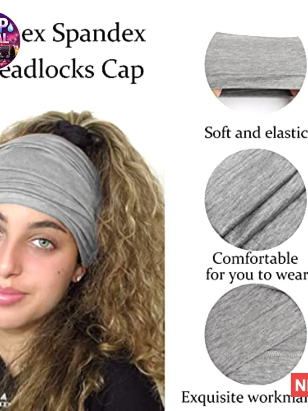Spandex Hijab Under Caps, 12-Pack Unisex Stretch Head Wraps